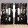 Black & White Horse Art Blackout Thermal Grommet Window Curtains Pi090508 NM-NM-52'' x 63''-Vibe Cosy™