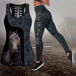 Horse Passion Combo Legging + Tank by SUN Pi190425-Apparel-SUN-S-S-Vibe Cosy™