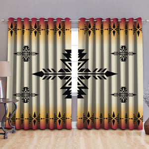 Native American Pattern Blackout Thermal Grommet Window Curtains Pi190512-Curtains-MP-52'' x 63''-Vibe Cosy™