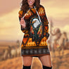 Eagle Native American 3D All Over Printed Hoodie Dress