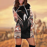 Native American 3D All Over Printed Hoodie Dress