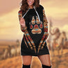 Native American 3D All Over Printed Hoodie Dress