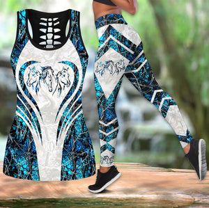 Beautiful Horse Combo Tank + Legging Pi300303-Apparel-TA-S-S-Vibe Cosy™