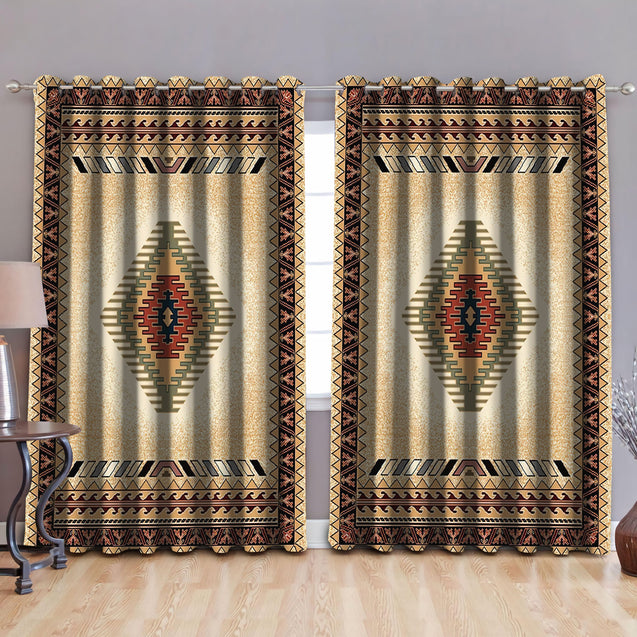 Native American Pattern Blackout Thermal Grommet Window Curtains Pi30052019-Curtains-MP-52'' x 63''-Vibe Cosy™