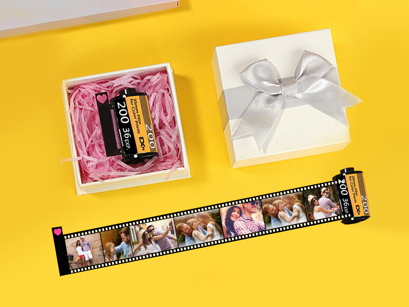 15 Photos Keychain Film PLUS ,Keyring Film Roll PLUS, Photo Film Album