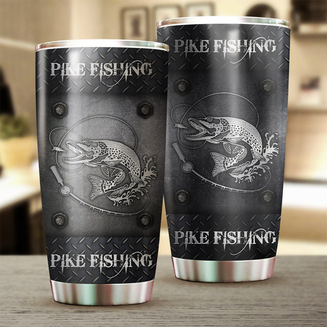 Northern Pike Fishing Metal Stainless Steel Tumbler 20 Oz HC27509 - Amaze Style™-Tumbler