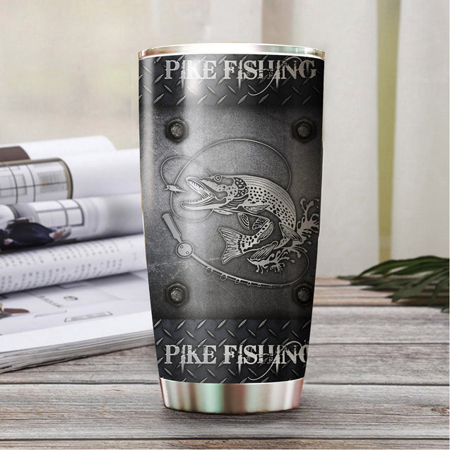 Northern Pike Fishing Metal Stainless Steel Tumbler 20 Oz HC27509 - Amaze Style™-Tumbler