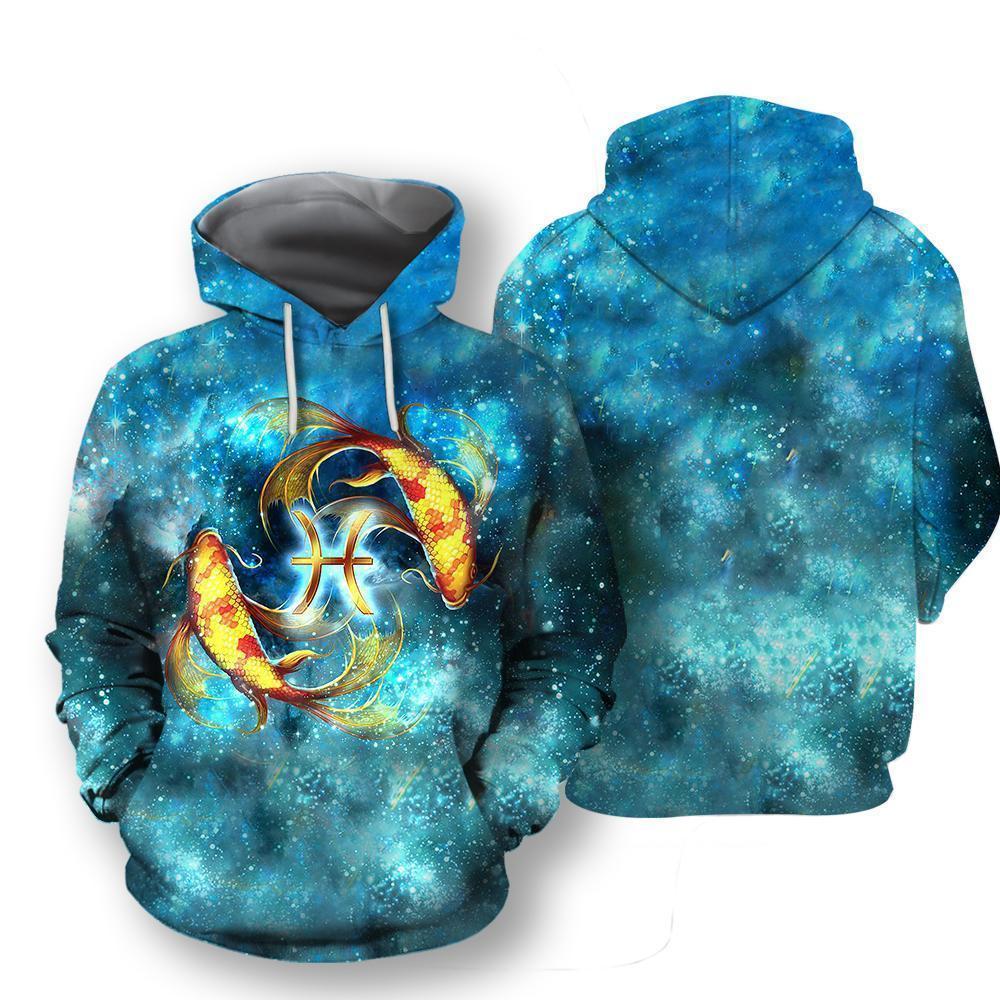 All Over Printed Pisces Hoodie-Apparel-NTH-Hoodies-S-Vibe Cosy™