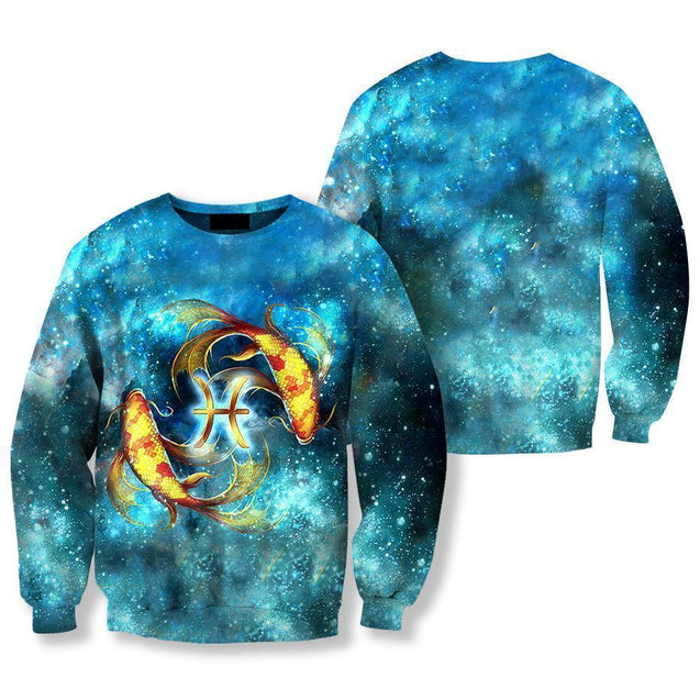All Over Printed Pisces Hoodie-Apparel-NTH-Sweatshirt-S-Vibe Cosy™