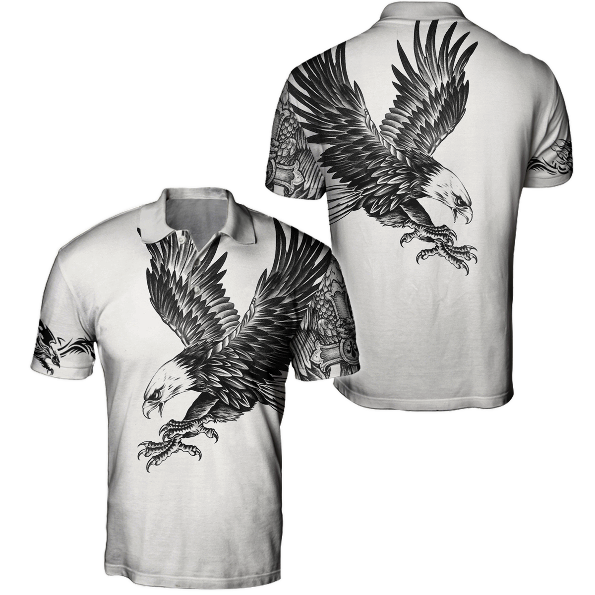 Eagle Tatoo Hoodie 3D All Over Printed Shirts For Men Pi15072003-Apparel-LAM-Hoodie-S-Vibe Cosy™