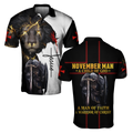 November Man A Child Of God A Man Of Faith A Warrior Of Christ 3D All Over Printed Shirts For Men and Women TA09202001S11