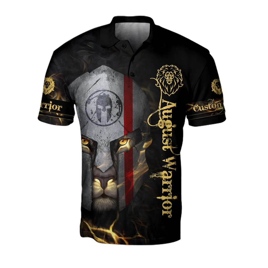 August Spartan Lion Warrior 3D All Over Printed Unisex Shirt