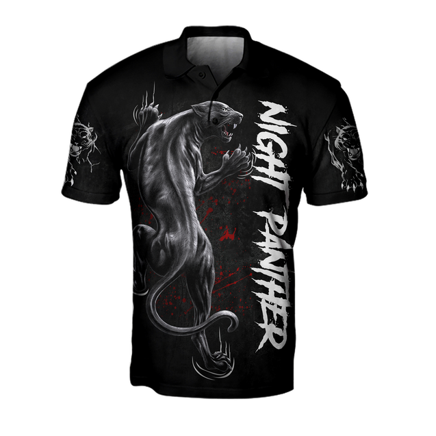 Night Panther 3D All Over Printed Shirt for Men and Women