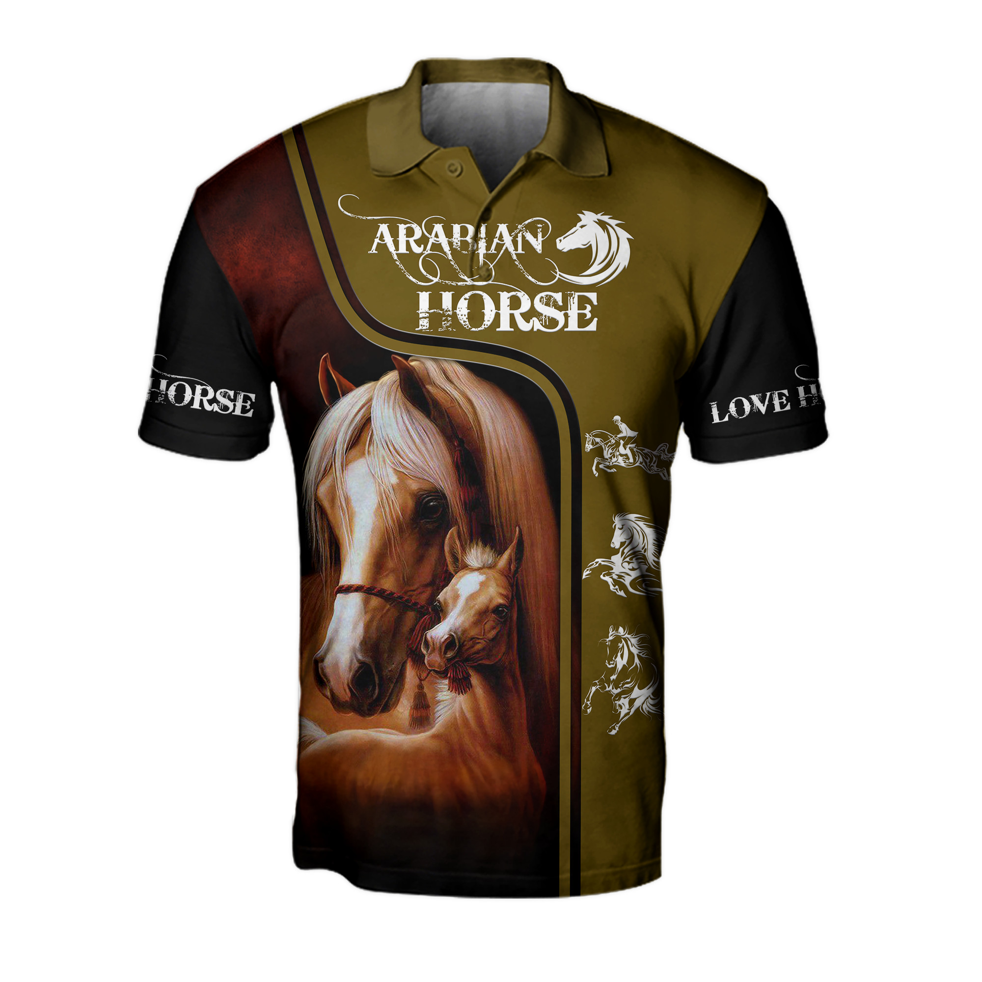 Arabian Horse 3D All Over Printed Shirts Pi12102004