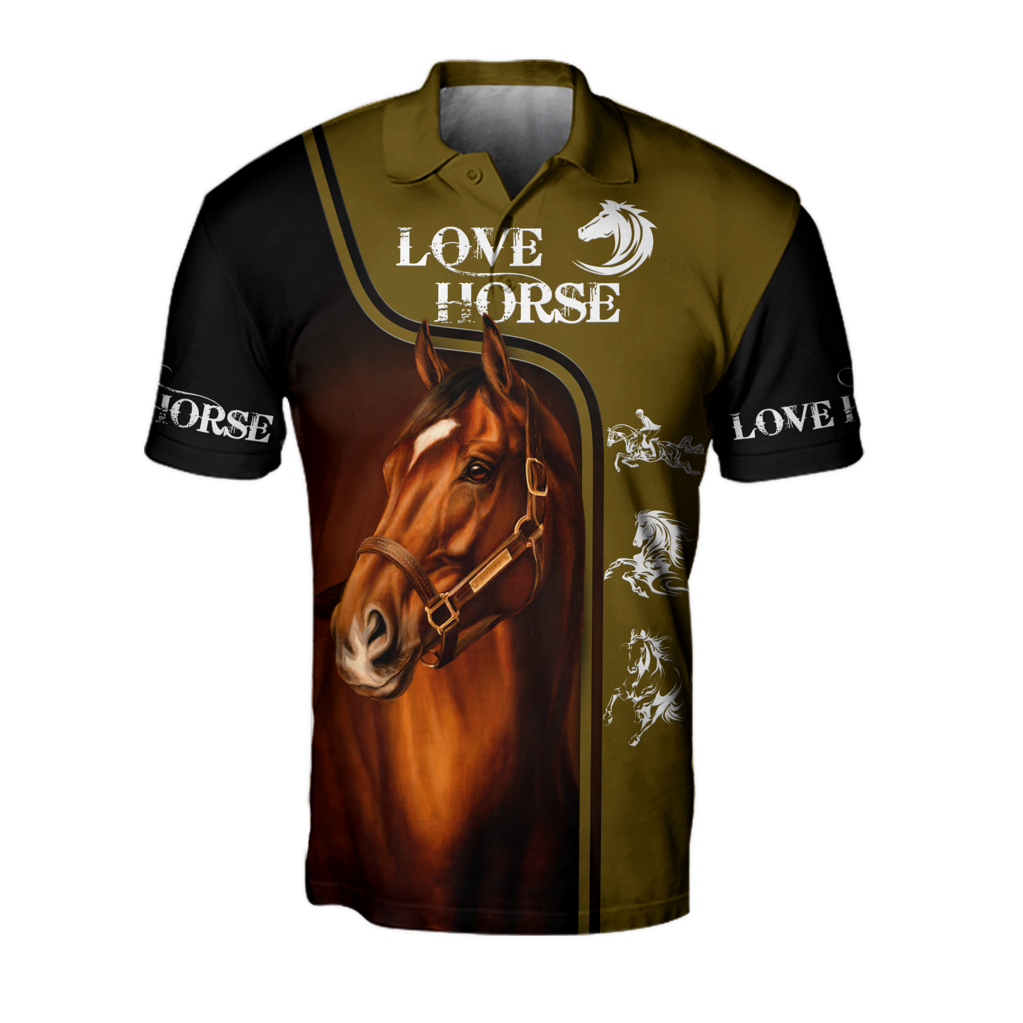 Love Horse 3D All Over Printed Shirts For Men and Women Pi112052