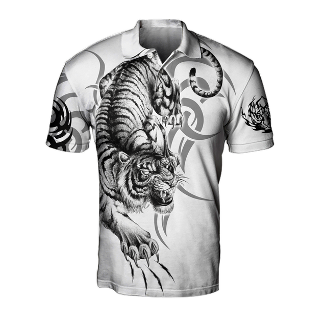 White Tiger Tattoo 3D All Over Printed  Unisex Shirts