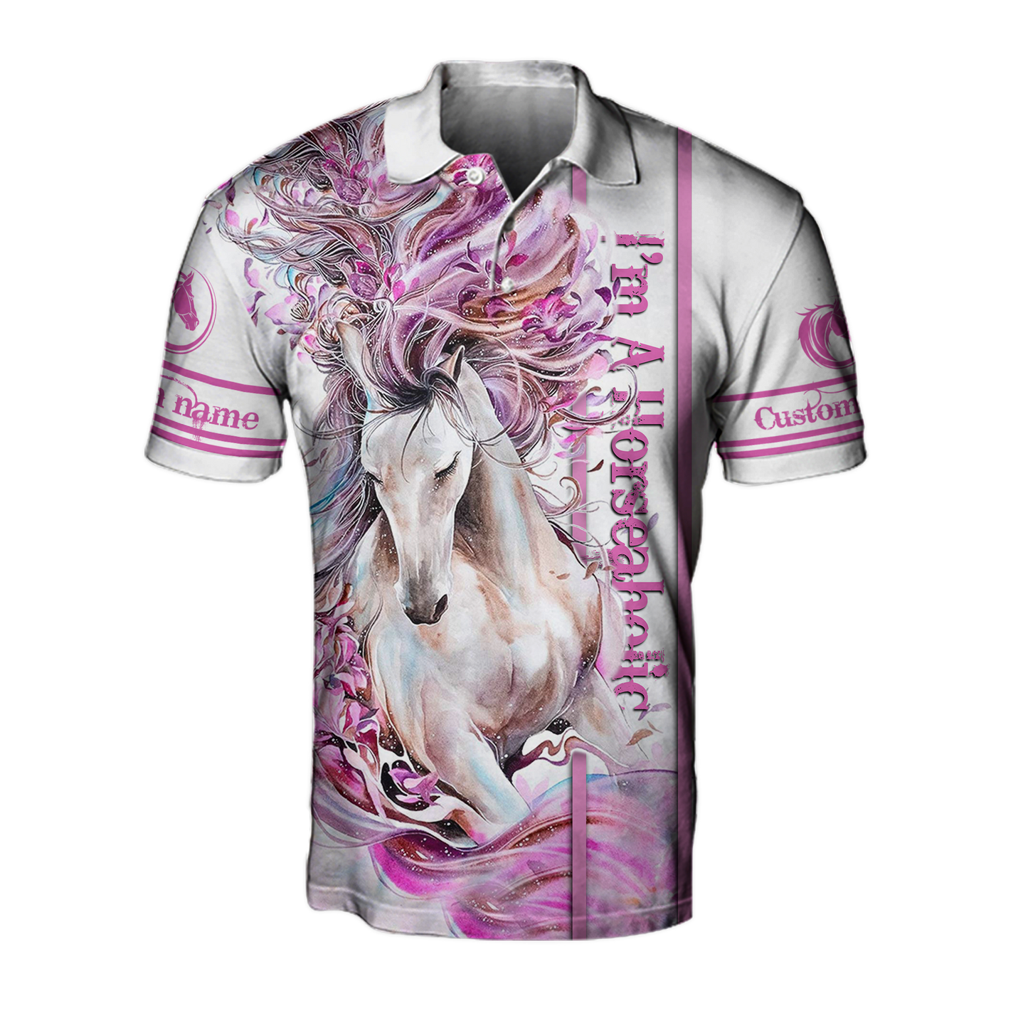 Horse Custom Name 3D All Over Printed Shirts For Men and Women Pi03102001