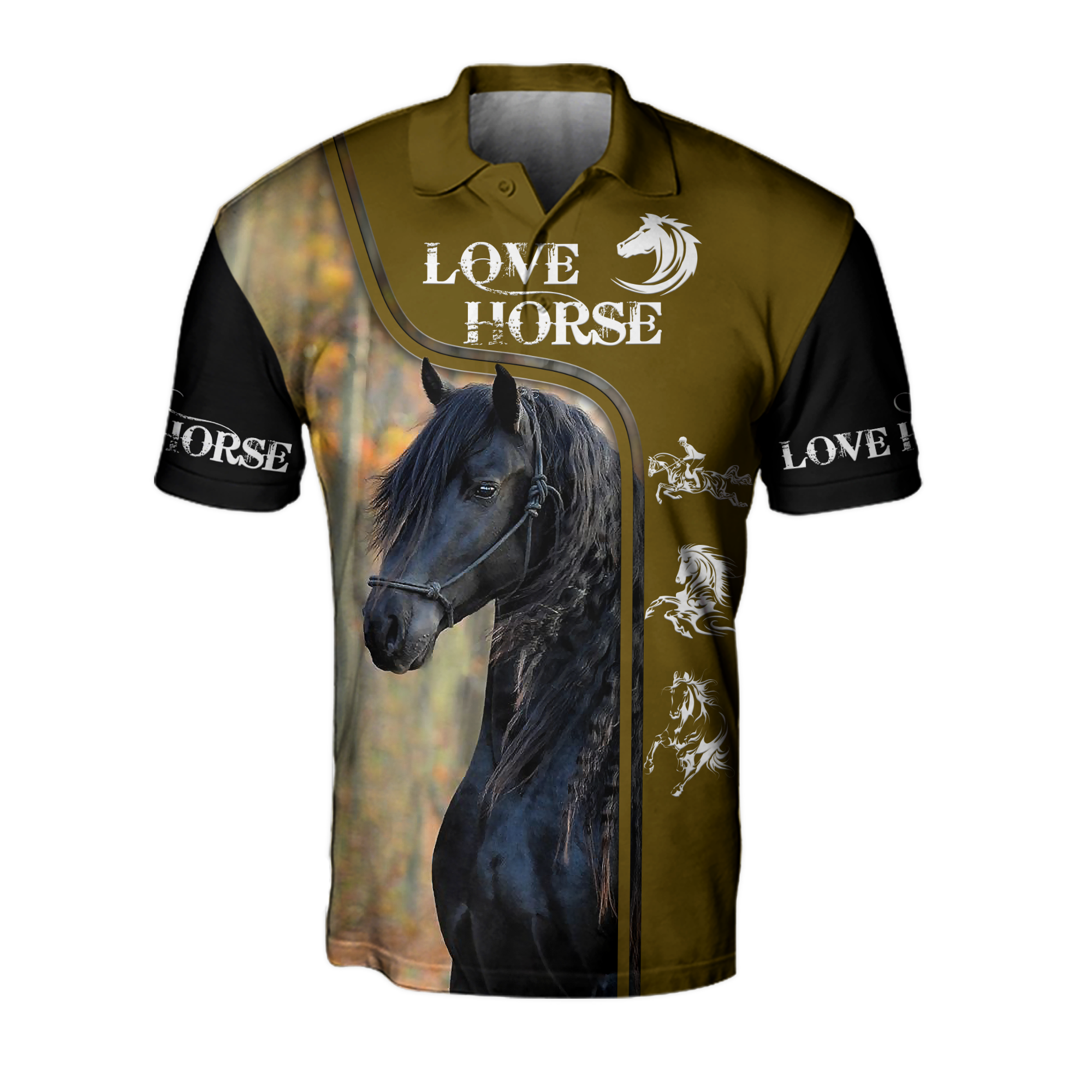 Love Horse 3D All Over Printed Shirts For Men and Women Pi112050