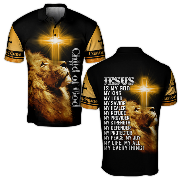 Child Of God Custome Name 3D All Over Printed Shirts For Men and Women Pi15102004