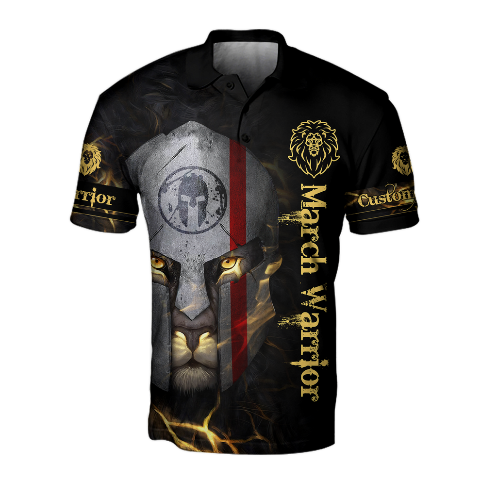 March Spartan Lion Warrior 3D All Over Printed Unisex Shirts