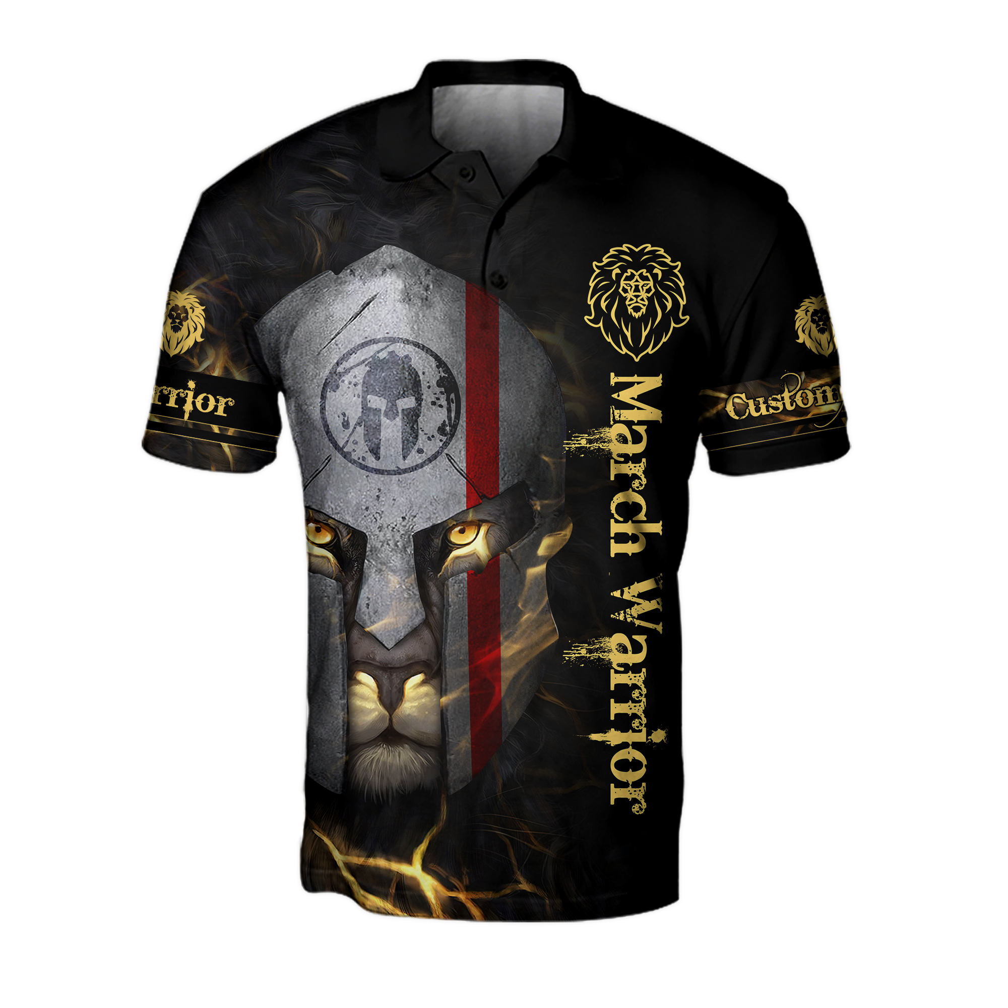 March Spartan Lion Warrior 3D All Over Printed Unisex Shirts