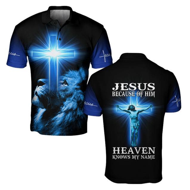 Jesus Because Of Him Heaven Knows My Name 3D All Over Printed Shirts TA09112001S