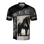 Black Horse Custom Name 3D All Over Printed Shirts TA09252001S