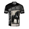 Black Horse Custom Name 3D All Over Printed Shirts TA09252001S