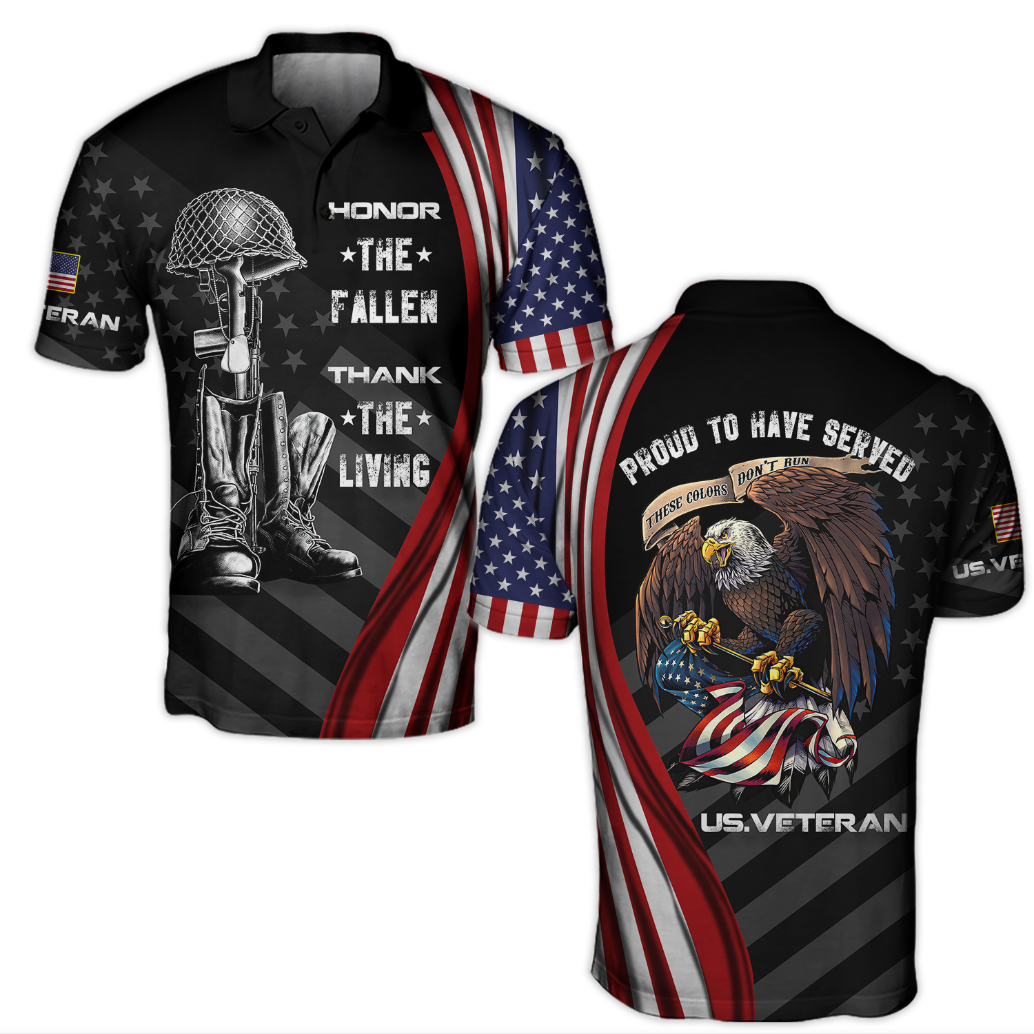 Honor The Fallen Thank The Living 3D All Over Printed Shirts For Men and Women Pi17092002
