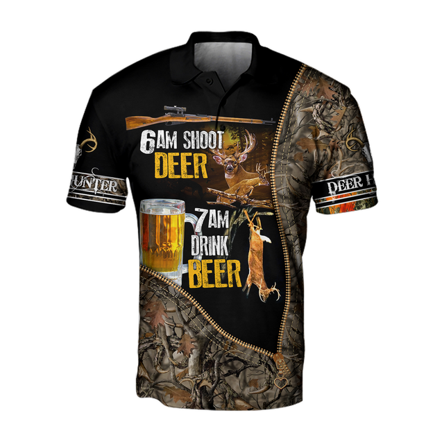 Premium Hunt Deer and Drink Beer Unisex Shirt Pi24092002