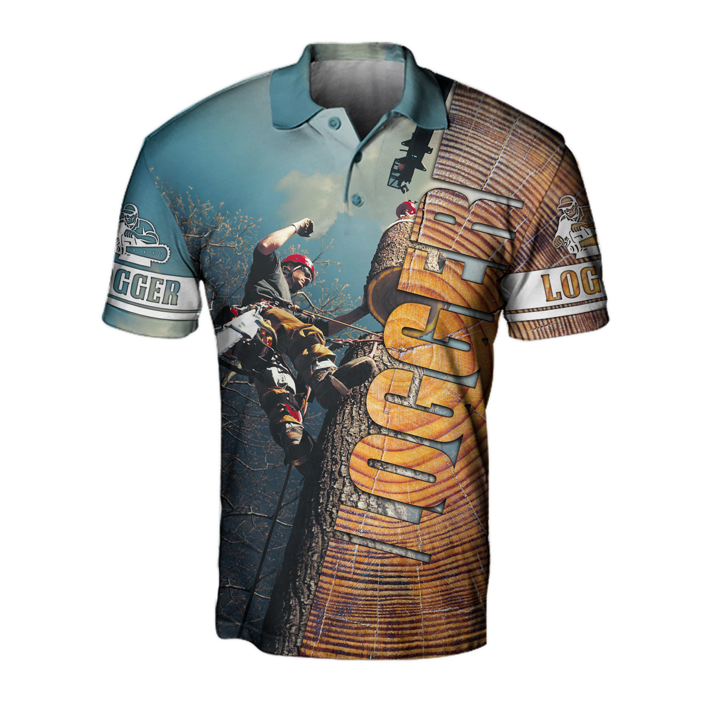 3D Logger Man Unisex Hoodie Pi112030