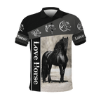 Love Horse 3D All Over Printed Shirts For Men and Women TA09252001
