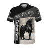 Black Horse Custom Name 3D All Over Printed Shirts TA09252001S