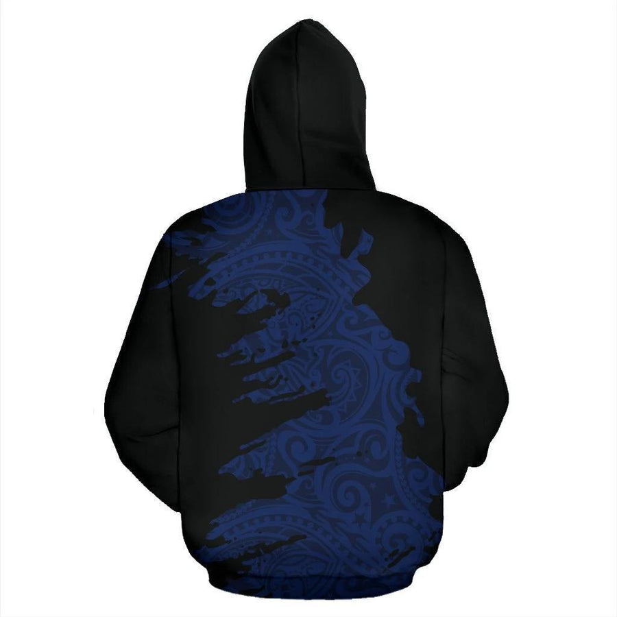 Polynesian Hoodie Painting Blue HC2902-Apparel-Huyencass-Hoodie-S-Vibe Cosy™