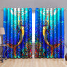 Be A Mermaid And Make Waves Window Curtains by SUN QB07032009-Curtains-SUN-52'' x 63''-Vibe Cosy™