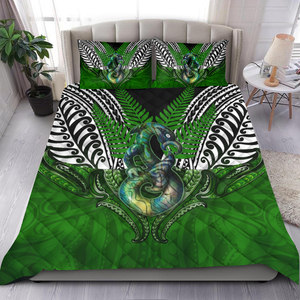Premium Manaia n Silver Fern Quilt Bed Set