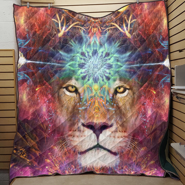 Lion 3D All Over Printed Quilt