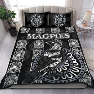 Premium Magpies Quilt Bed Set