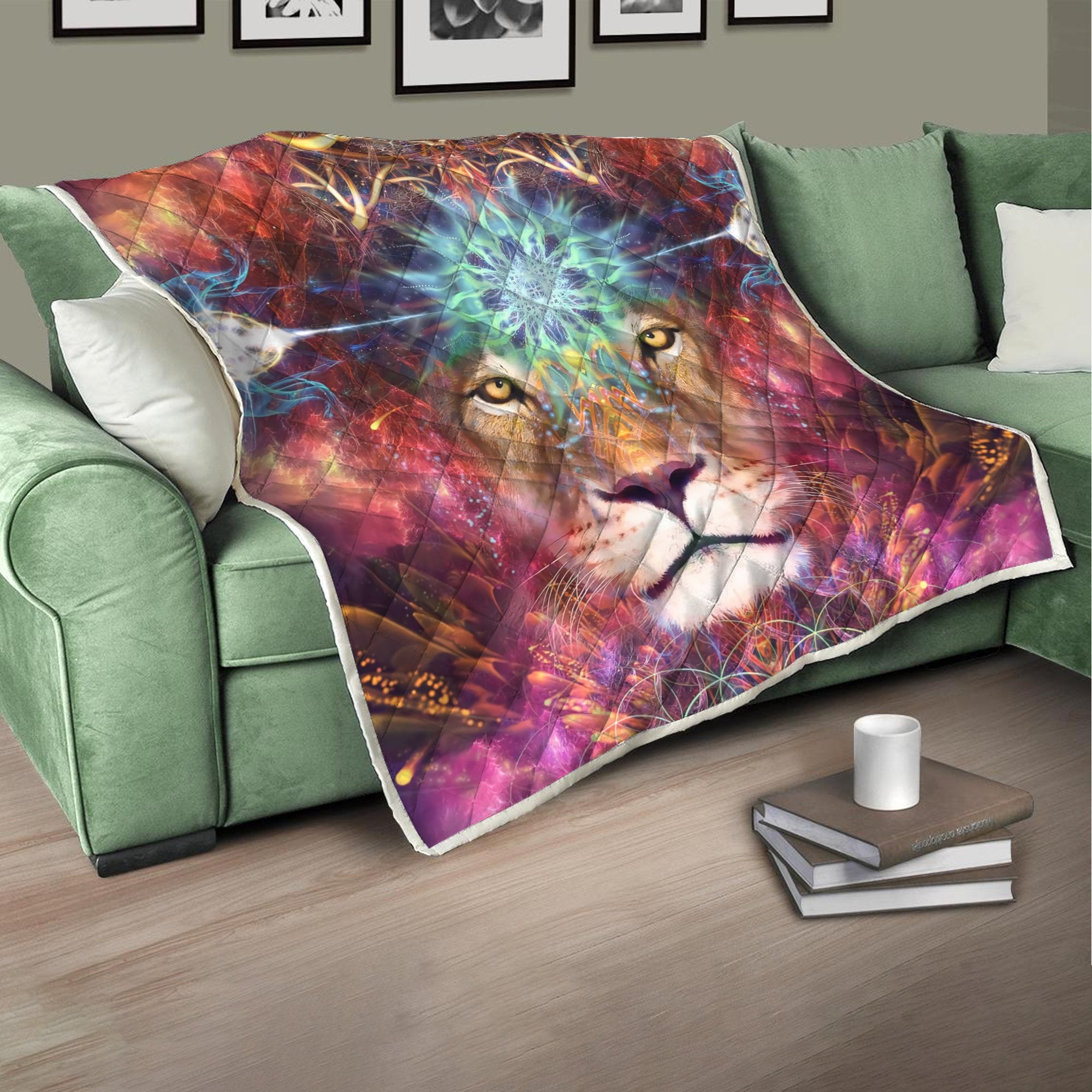 Lion 3D All Over Printed Quilt