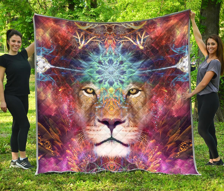 Lion 3D All Over Printed Quilt