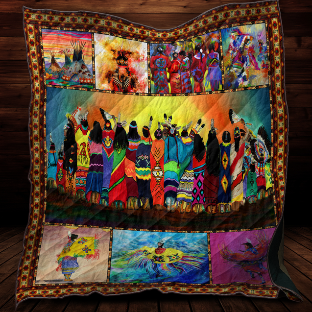 Powwow 3D Printed Quilt DQB03052101