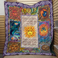 Premium All Over Printed Hippie Sun And Moon Quilt MEI