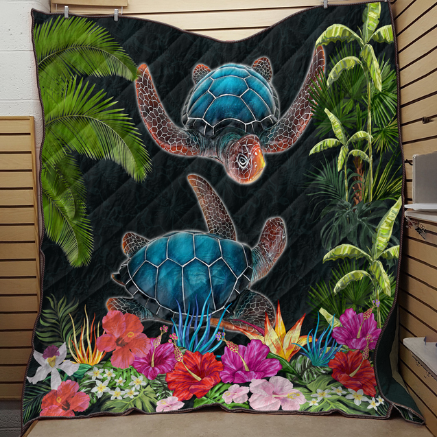 Turtle Couple Quilt