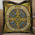Celtic Compass 3D All Over Printed Quilt