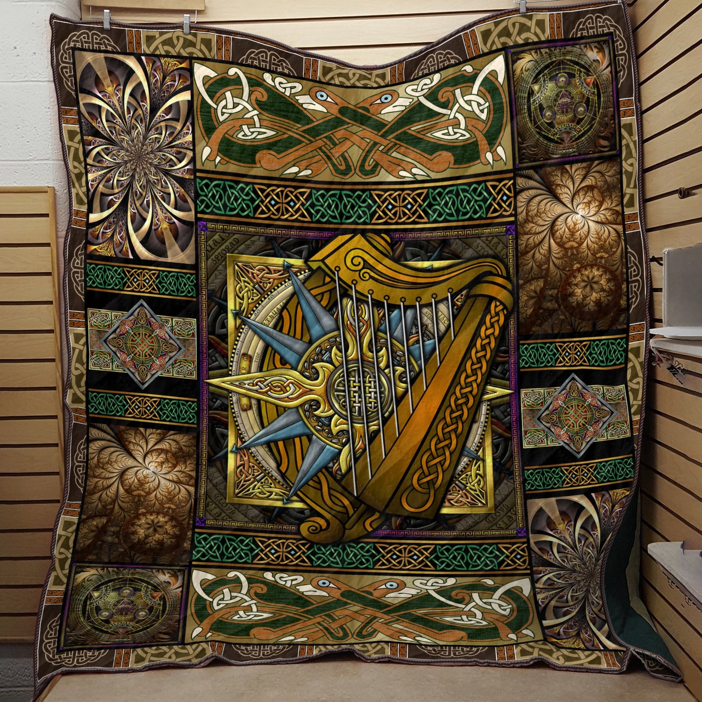 Celtic 3D All Over Printed Quilt