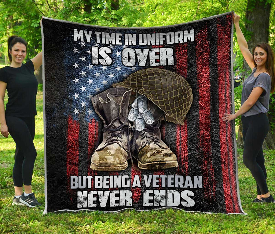 Veteran 3D All Over Printed Quilt