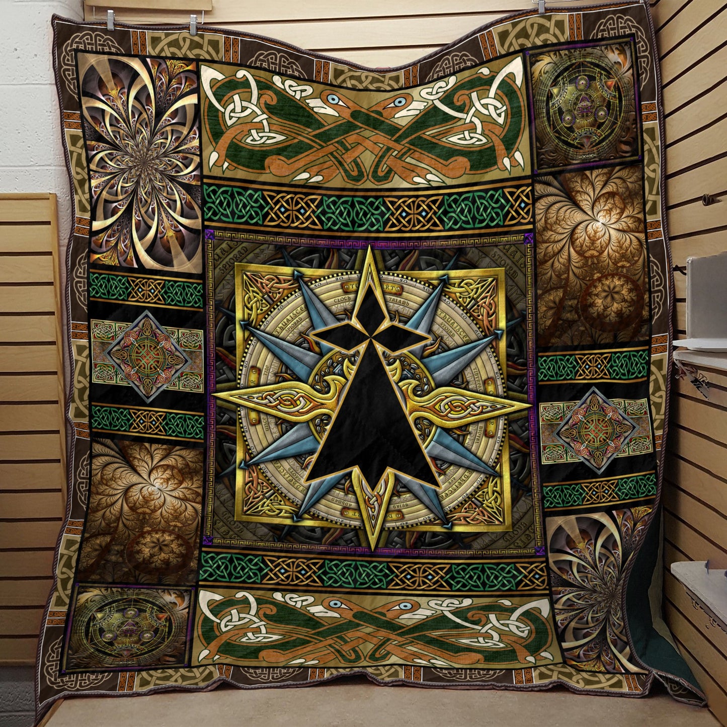 Celtic 3D All Over Printed Quilt