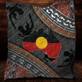 Aboriginal dots Zip pattern 3D printed Quilt