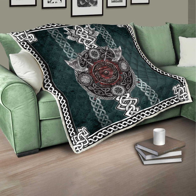 Viking 3D All Over Printed Quilt