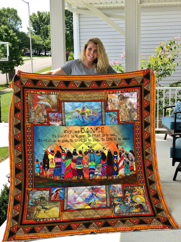 Native American Pow Wow 3D All Over Printed Quilt